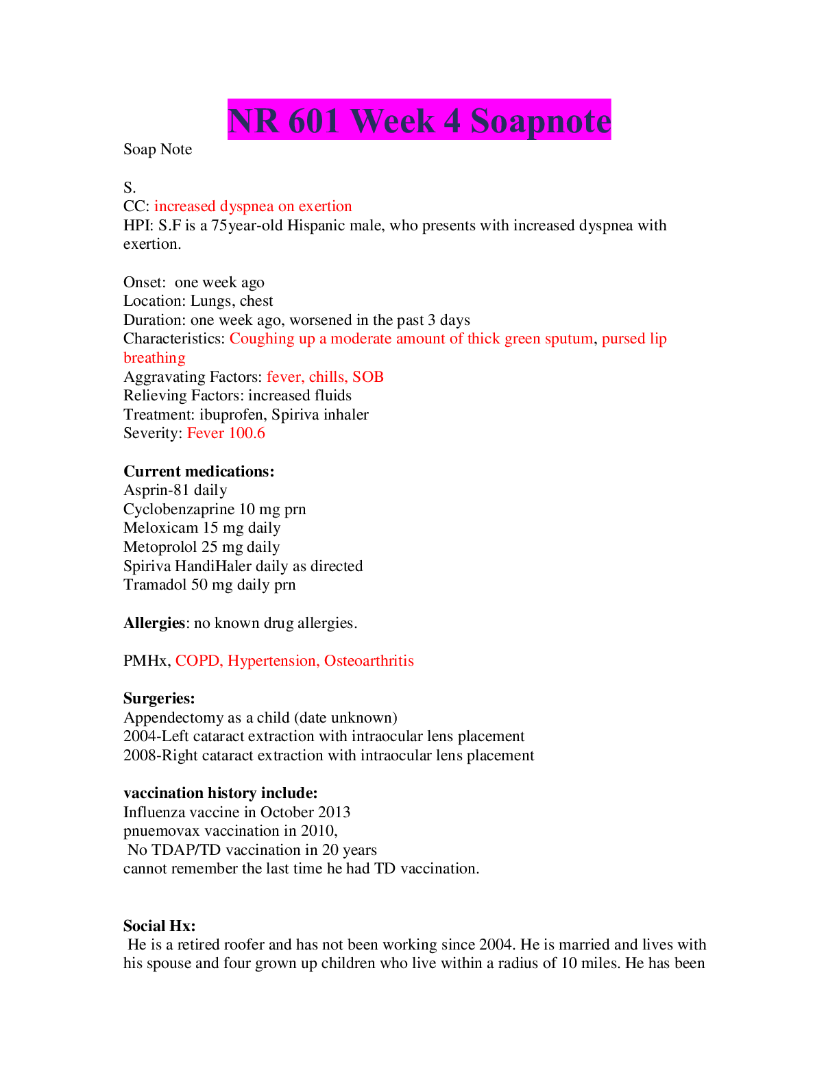 Preview image of NR 601 Week 4 Soapnote (LATEST VERSION) document